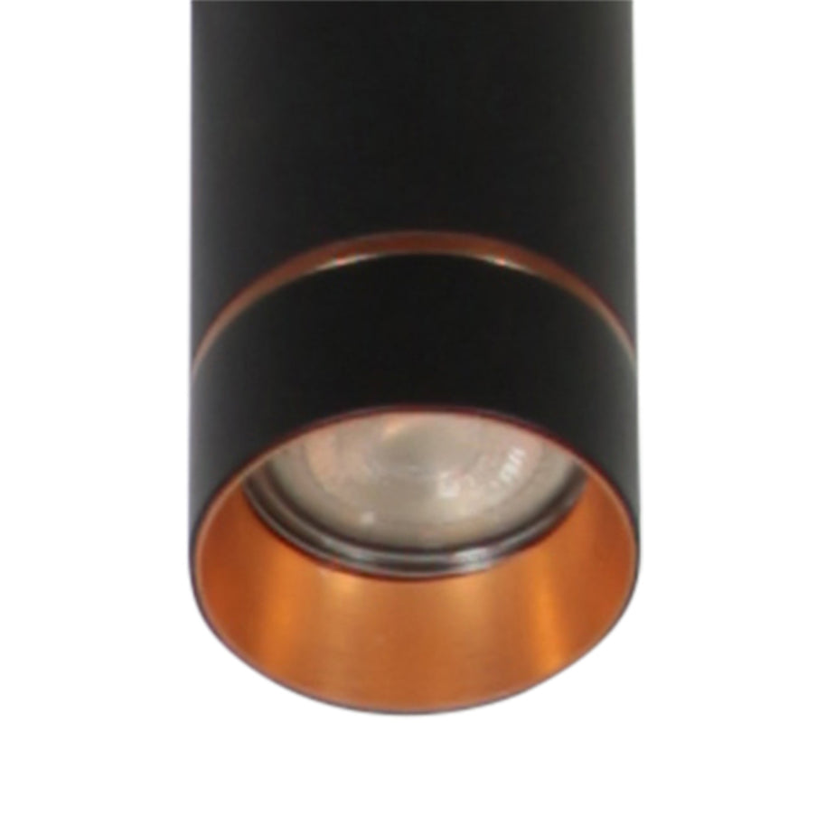 Zwarte vijflichts hanglamp DownLume 4216ZW met GU10-fitting