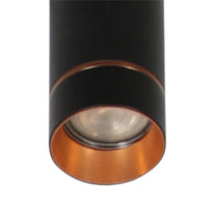 Zwarte vijflichts hanglamp DownLume 4216ZW met GU10-fitting