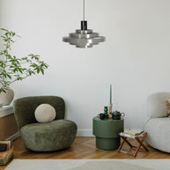 Hanglamp Halo Cirque 4217GR grijs met open ringen