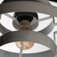 Hanglamp Halo Cirque 4217GR grijs met open ringen