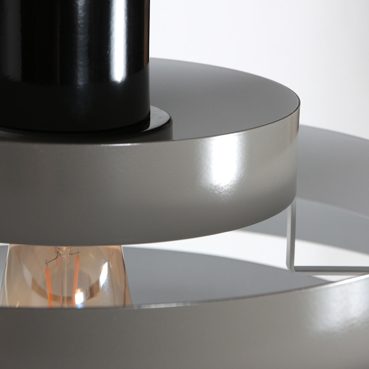 Hanglamp Halo Cirque 4217GR grijs met open ringen