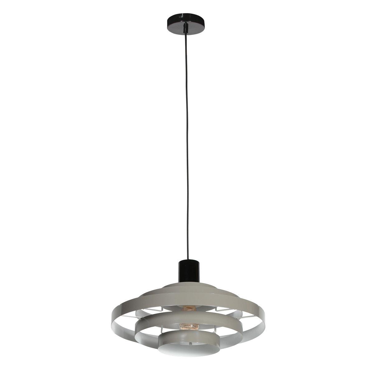 Hanglamp Halo Cirque 4217GR grijs met open ringen