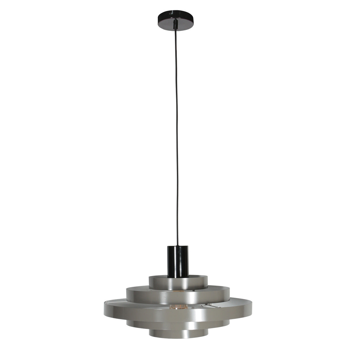 Hanglamp Halo Cirque 4217GR grijs met open ringen