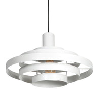 Hanglamp Halo Cirque 4217W wit met open metalen ringen