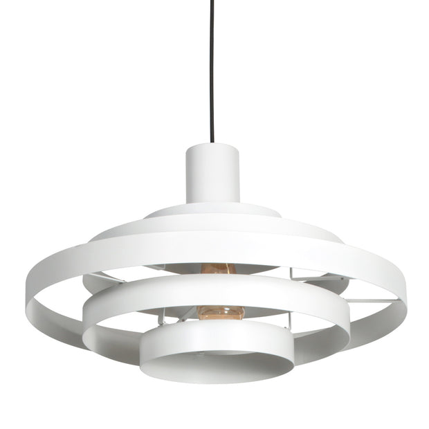 Hanglamp Halo Cirque 4217W wit met open metalen ringen