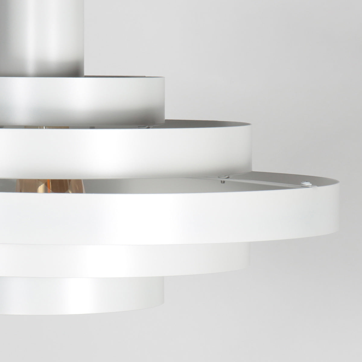 Hanglamp Halo Cirque 4217W wit met open metalen ringen