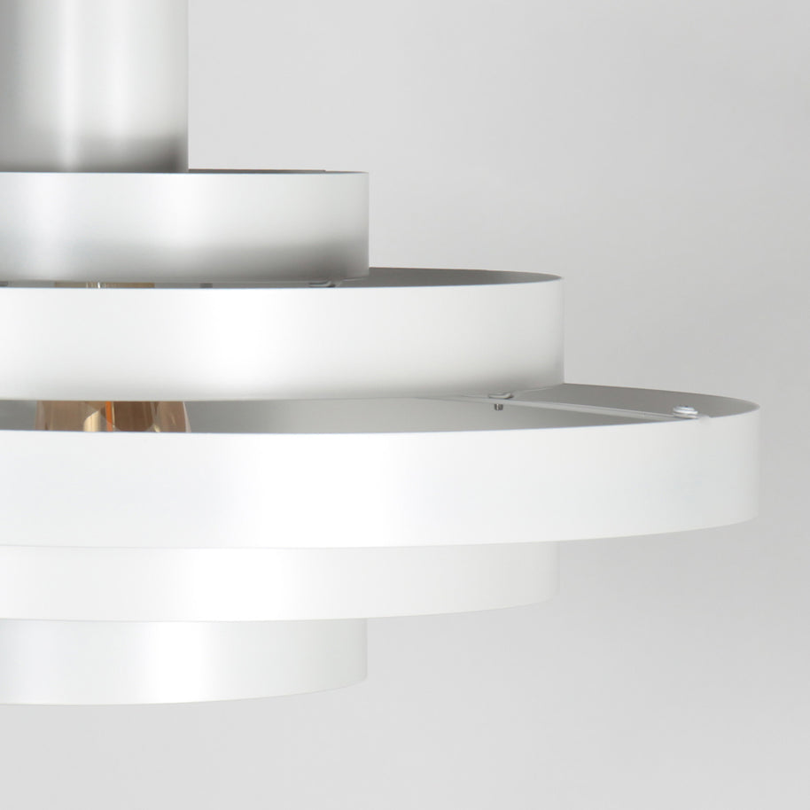 Hanglamp Halo Cirque 4217W wit met open metalen ringen