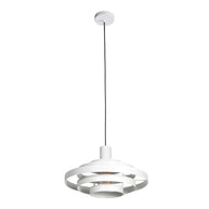 Hanglamp Halo Cirque 4217W wit met open metalen ringen