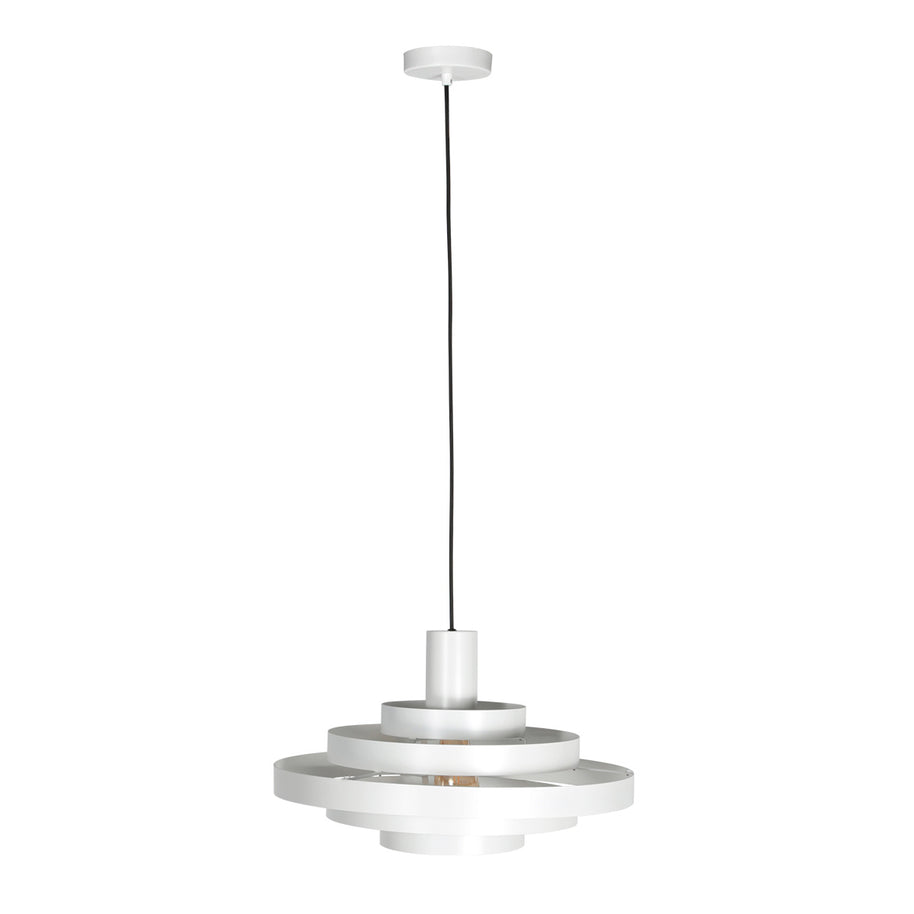 Hanglamp Halo Cirque 4217W wit met open metalen ringen