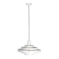 Hanglamp Halo Cirque 4217W wit met open metalen ringen