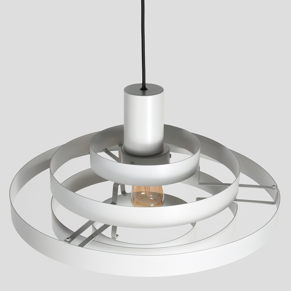 Hanglamp Halo Cirque 4217W wit met open metalen ringen