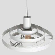 Hanglamp Halo Cirque 4217W wit met open metalen ringen