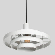 Hanglamp Halo Cirque 4217W wit met open metalen ringen