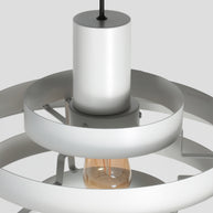 Hanglamp Halo Cirque 4217W wit met open metalen ringen