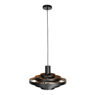 Hanglamp Halo Cirque 4217ZW zwart met gouden binnenzijde
