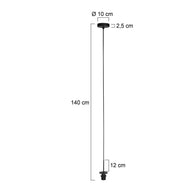 HaloSwap 4222ZW – zwarte hanglamp met 1 lichtpunt, klaar voor jouw creatieve toets
