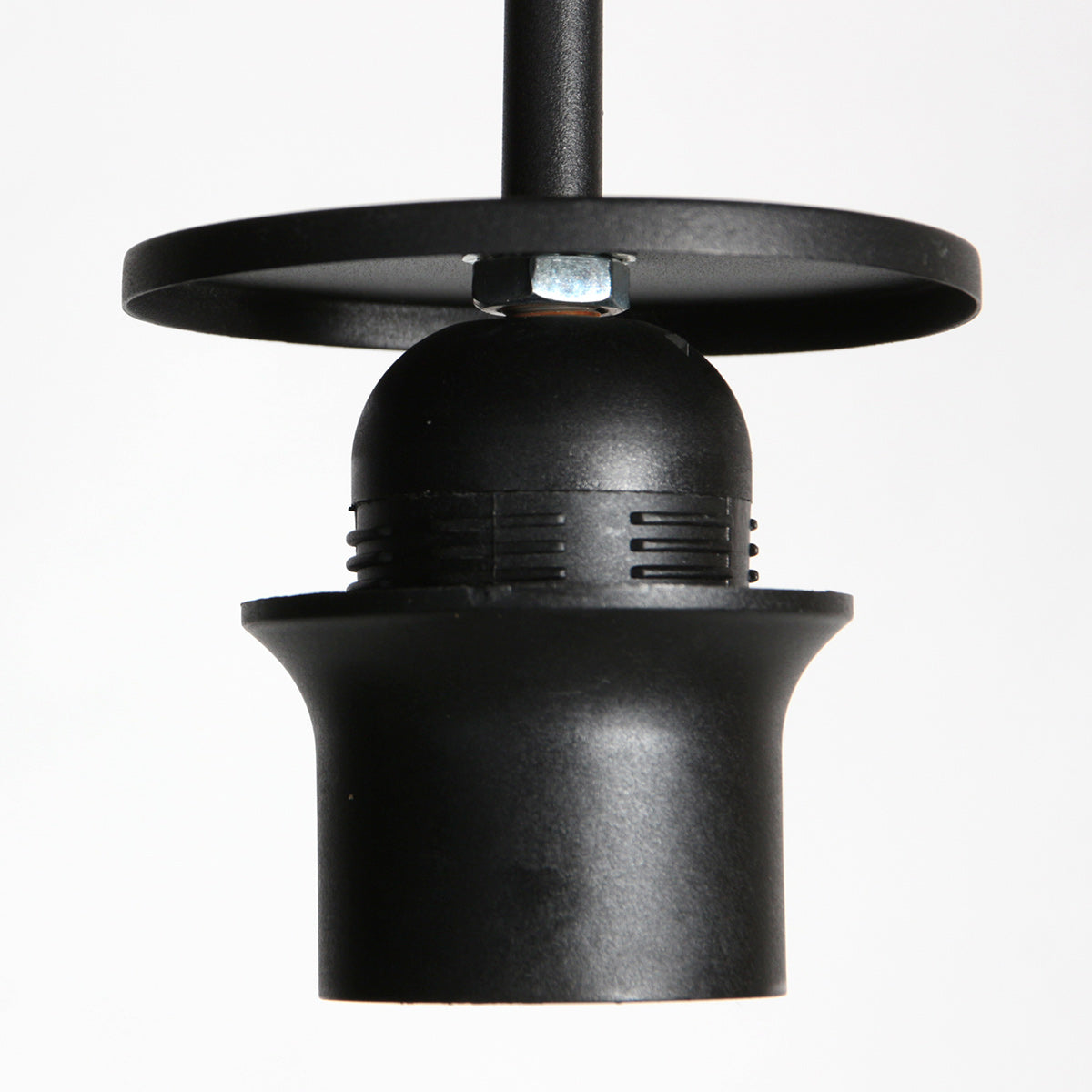 HaloSwap 4222ZW – zwarte hanglamp met 1 lichtpunt, klaar voor jouw creatieve toets