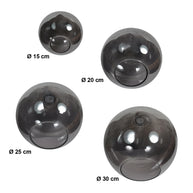 Sferio 4281ZW hanglamp met 5 rookglazen pendels