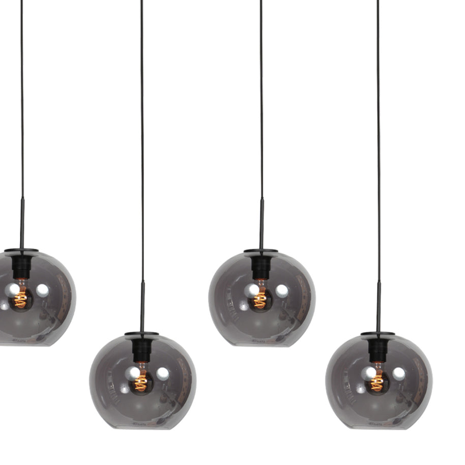 Sferio 4285ZW – langwerpige hanglamp met stijlvolle smoke glazen
