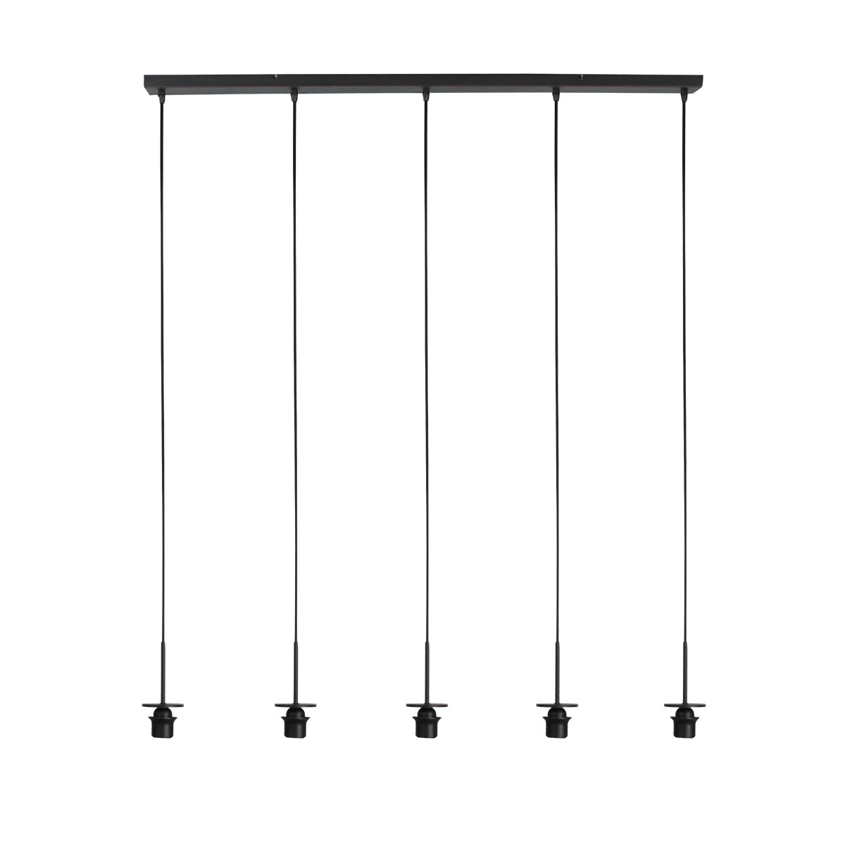 Hanglamp Aurelio 4286ZW – 5-lichts balk met ufo glas