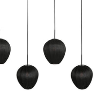 Hanglamp Silura 4287ZW – 5-lichts balk met linnen kapjes