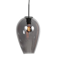 Hanglamp Drovia 4289ZW met gerookt glas, warme blikvanger