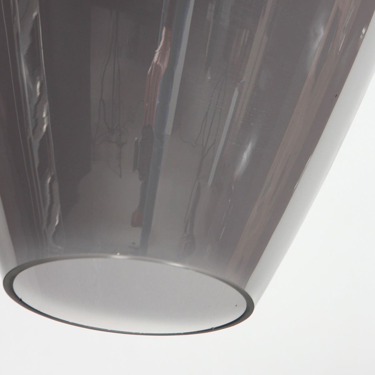 Hanglamp Drovia 4289ZW met gerookt glas, warme blikvanger