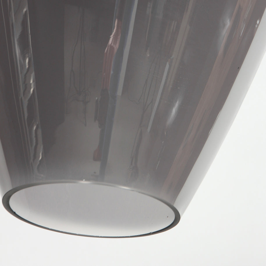 Hanglamp Drovia 4289ZW met gerookt glas, warme blikvanger