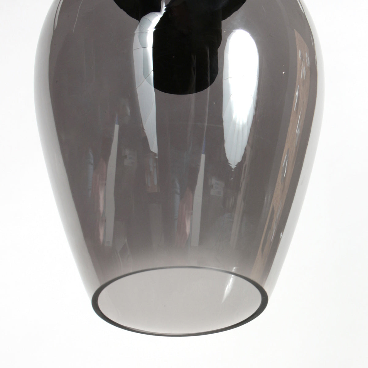 Hanglamp Drovia 4290ZW met rookglas, stijlvol compact ontwerp