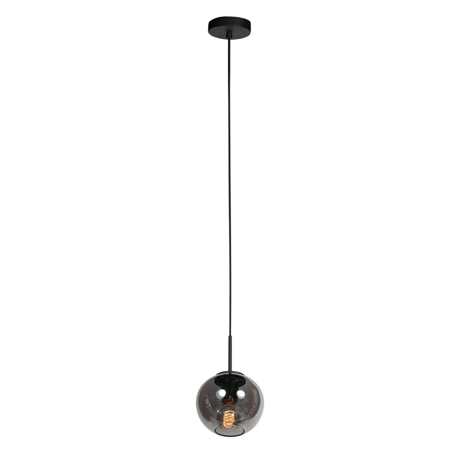 Sferio 4291ZW hanglamp met rookglas en elegante pendel