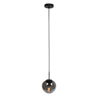 Sferio 4291ZW hanglamp met rookglas en elegante pendel