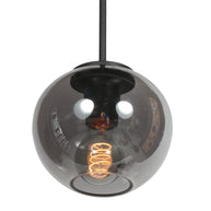 Sferio 4291ZW hanglamp met rookglas en elegante pendel