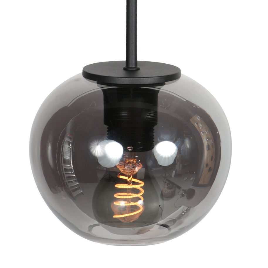 Sferio 4291ZW hanglamp met rookglas en elegante pendel