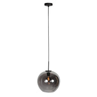 Sferio 4294ZW hanglamp met bolvormig smoke glas van Ø25 cm