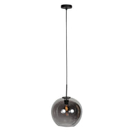 Sferio 4294ZW hanglamp met bolvormig smoke glas van Ø25 cm