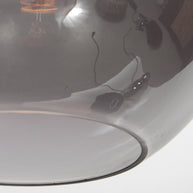 Sferio 4294ZW hanglamp met bolvormig smoke glas van Ø25 cm