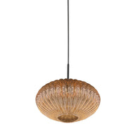 Hanglamp Aurelio 4295ZW – pendel met ufo amber glas
