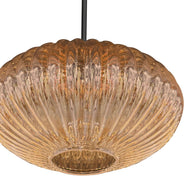 Hanglamp Aurelio 4295ZW – pendel met ufo amber glas