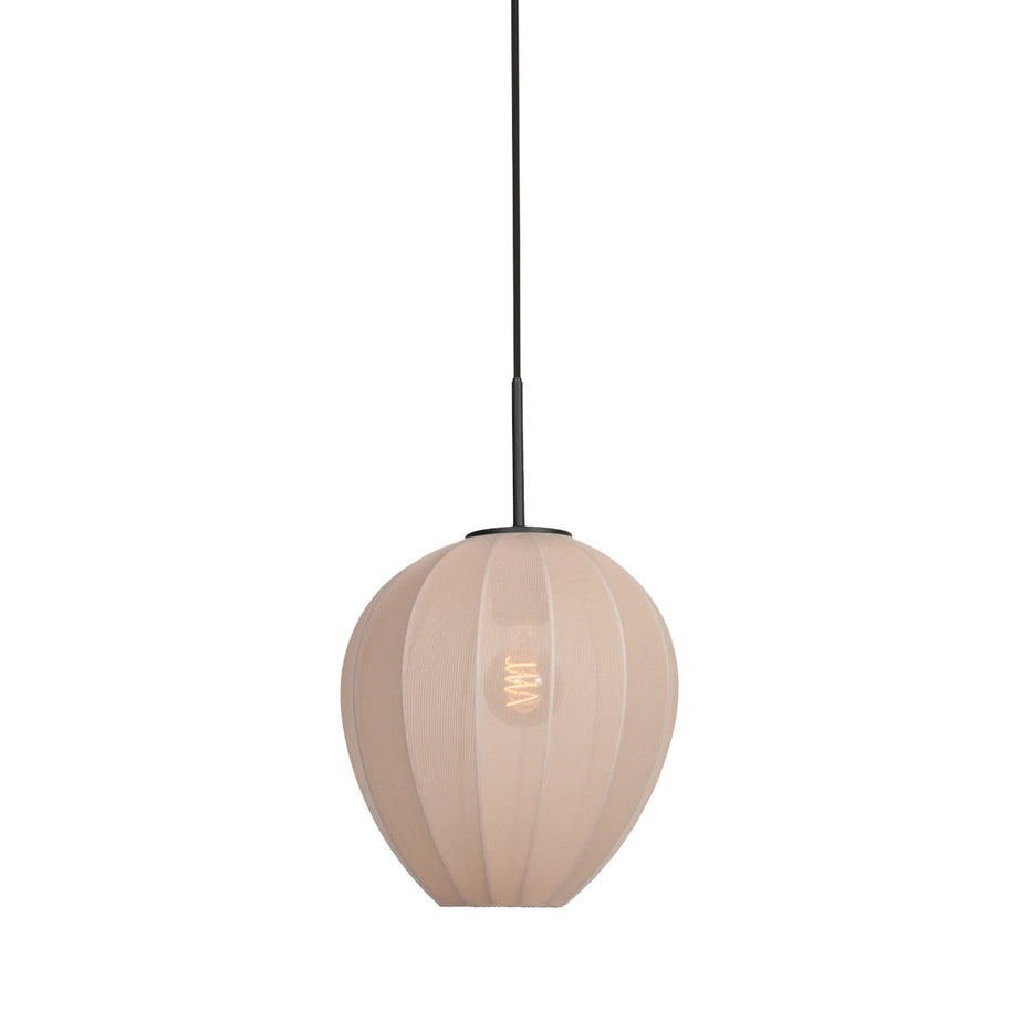 Hanglamp Silura 4298ZW 1-lichts met crème linnen kapje
