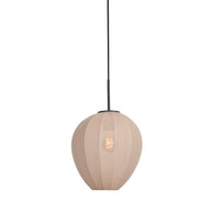 Hanglamp Silura 4298ZW 1-lichts met crème linnen kapje