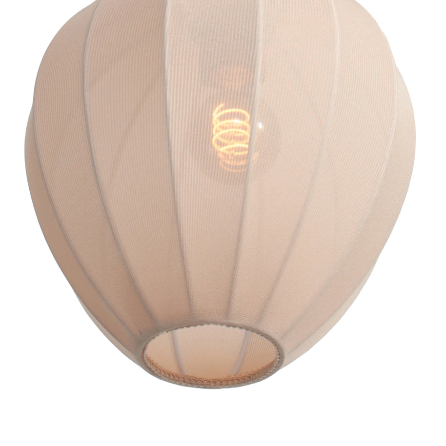 Hanglamp Silura 4298ZW 1-lichts met crème linnen kapje