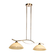 Anthea 4325BR – klassieke hanglamp met amberkleurig glas