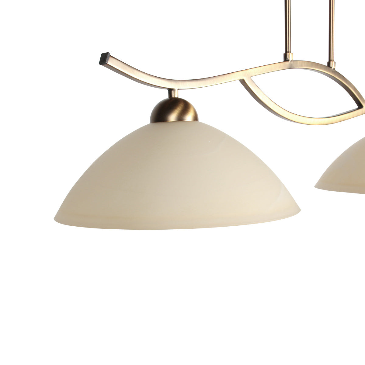 Anthea 4325BR – klassieke hanglamp met amberkleurig glas
