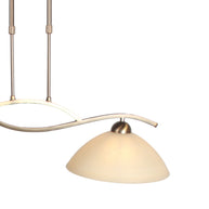 Anthea 4325BR – klassieke hanglamp met amberkleurig glas