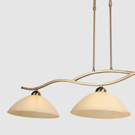 Anthea 4326BR – klassieke hanglamp met drie amberkleurige glazen