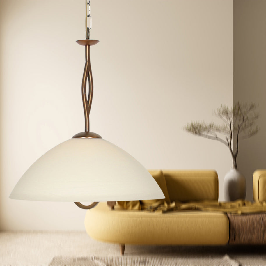 Anthea 4327BR – klassieke hanglamp met marmerlook glas