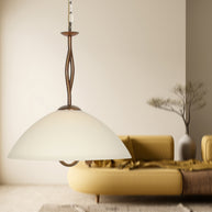 Anthea 4327BR – klassieke hanglamp met marmerlook glas