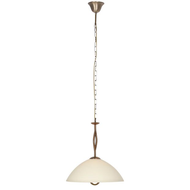 Anthea 4327BR – klassieke hanglamp met marmerlook glas