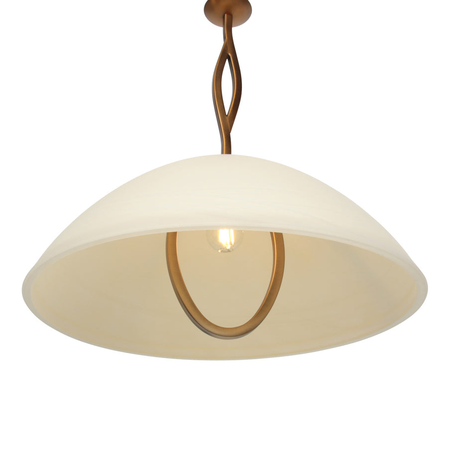 Anthea 4327BR – klassieke hanglamp met marmerlook glas