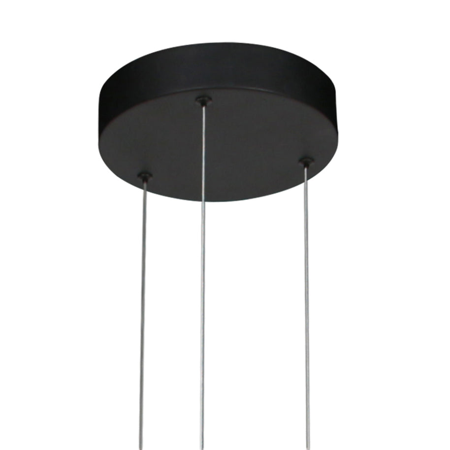 Golden Veil 4332ZW – elegante zwarte hanglamp met gouden binnenzijde